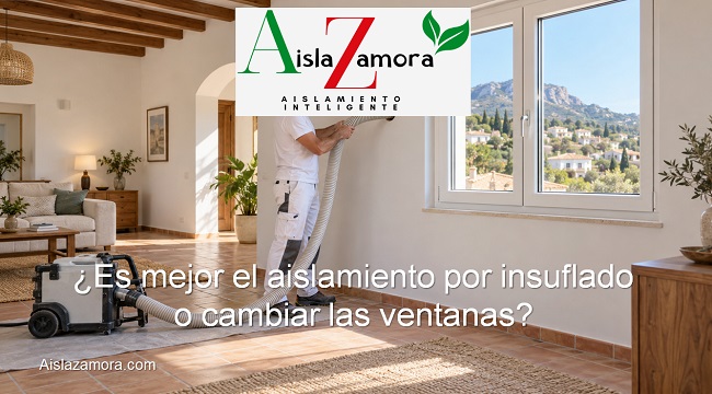 Es mejor el aislamiento por insuflado o cambiar ventanas